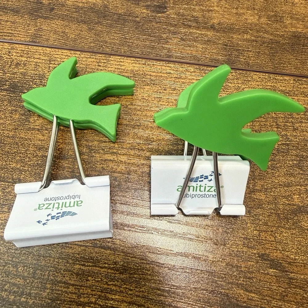 Amitiza Promotional Paper Clips Drug Pharmaceutical Rep Advertising Promo Pharma
